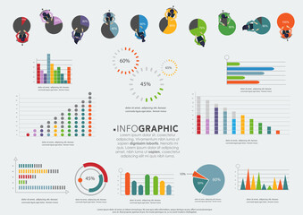 Illustration business.design modern  idea and concept think creativity. for brainstorm,Social network,success,plan,think,search,analyze,communicate, futuristic idea innovation technology.