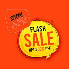 Super sale banner template flash sale discount promotion