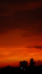 Beautiful sunset in my city
