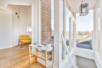 Interior of a spacious room in a luxury house