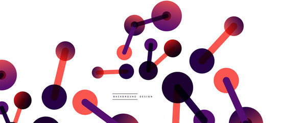 Network concept abstract background. Dots connection. Big data idea. Business template for wallpaper, banner, background or landing