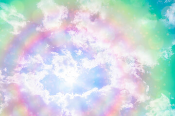 Obraz premium 虹色の空