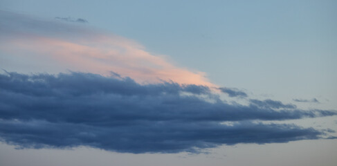 Obraz premium View of Cloudscape during a colorful sunset or sunrise. Taken in California, USA. Nature Background