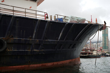 ship in the harbor