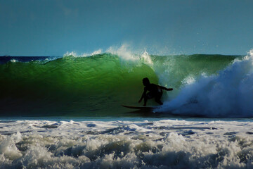 Naklejka premium Enjoying Summer Holidays at the beach in Bali Indonesia