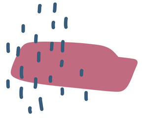 freeform  hand drawn organic element pastel color scheme minimal decoration elements boho style