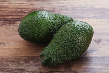 Fresh ripe green organic exotic avocado