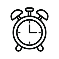 Clock icon. alarm sign. vector illustration