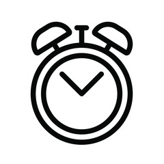 Clock icon. alarm sign. vector illustration