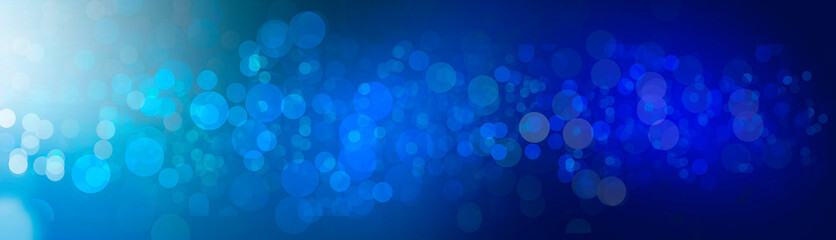 Abstract bokeh background blue and white