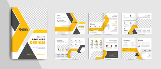 Business brochure or product catalog design template for your business professional company product catalog design brochure fully editable text and vector - obrazy, fototapety, plakaty