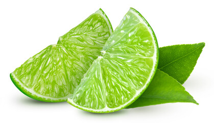 Lime isolated on white background