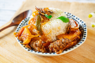 もち麦ごはんでロモサルタード