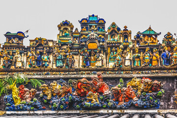 Ceramic Figures Dragons Chen Taoist Temple Guangzhou Guangdong Province China