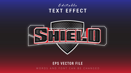 Shield text effect