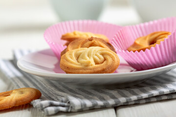 Homemade danish butter cookies.