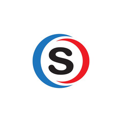Fototapeta premium Elegant letter s logo design Free Vector