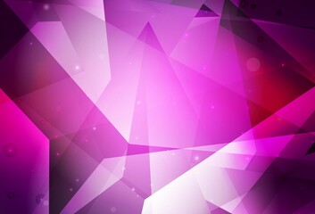 Dark Purple vector pattern with polygonal style.