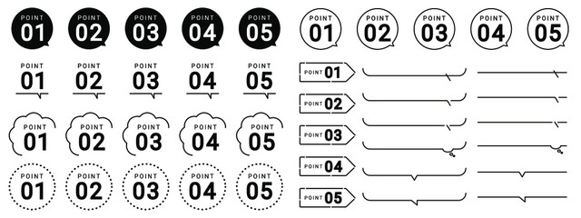 ふきだし　ポイント　あしらい