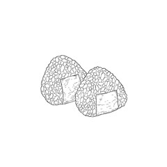 Traditional Japanese onigiri