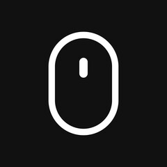 Mouse icon on grey background