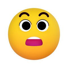 FaceSurprise emoji expression 3d icon graphic clip art