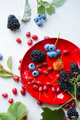 Assorted summer berries