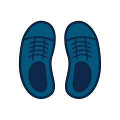 Blue shoes