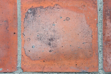 orange floor and crack floor