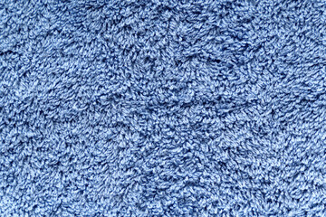 Texture of Blue Cloth Fabric. Garment Factory. Textile Production. Polyester. Close up