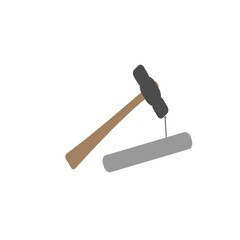 hammer icon vector illustration design element
