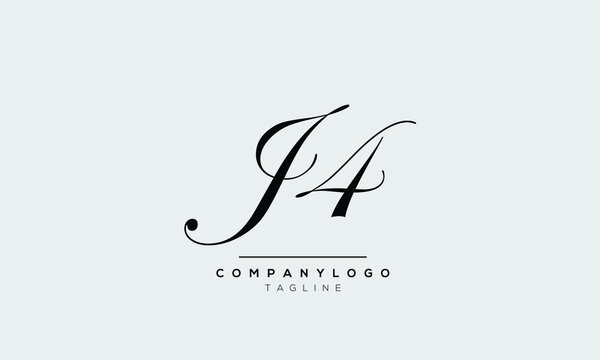  Alphabet letters Initials logo J4