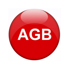 AGB 3D Button rot Glanz