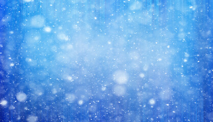 blue abstract background snowfall watercolor