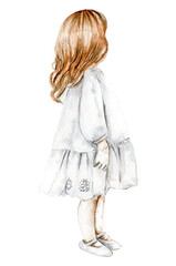 Small girl fashionista  boho style
