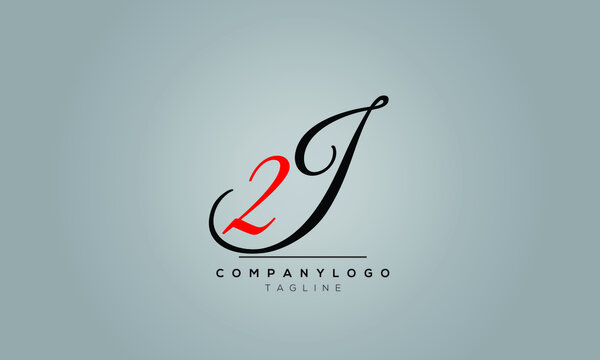  Alphabet letters Initials logo J2