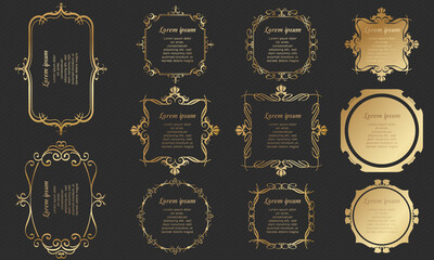 luxury vintage retro frame