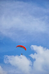 paraglider in the sky