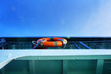 life buoy on the boat
