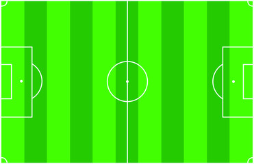 soccer field view vector illustration