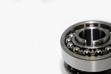 few different bearings on a white background with clipping path