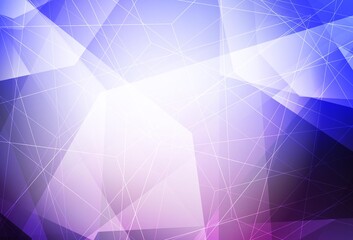 Obraz premium Light Blue, Red vector background with polygonal style.