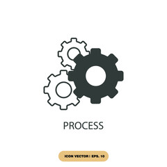 process icons  symbol vector elements for infographic web
