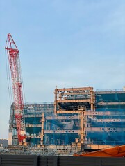 site with crane
