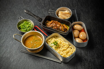 ラーメン　Food of soy sauce ramen Japan