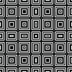 Abstract geometric seamless pattern.  Black and white vector background. black mandala.
