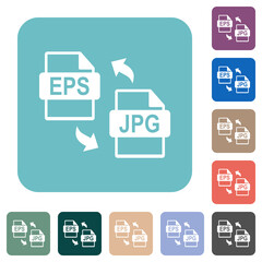 EPS JPG file conversion rounded square flat icons