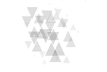 Light Gray vector background with triangles, circles.