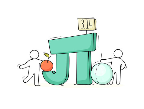 people with mathematical symbol Pi.