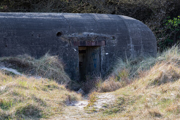 old abandoned bunker shelter World War 